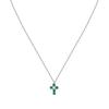 Tesori Necklace With Green Cross SAIW214 For Women
