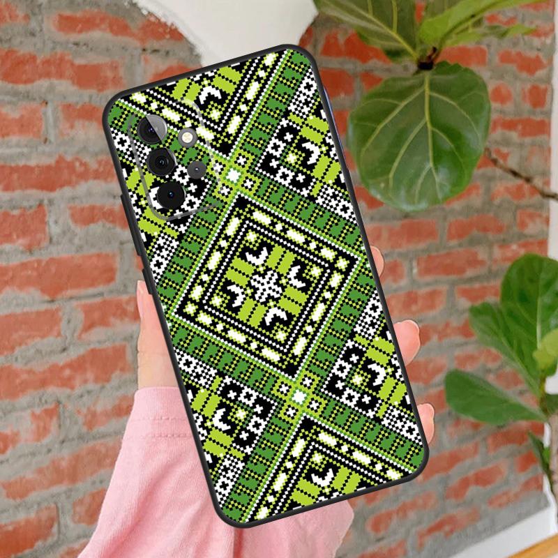 Ukraine Ornament Pattern Phone Case For Samsung Galaxy A54 A34 A14 A55 A35 A25 A15 A52 A32 A12 A51 A71 A13 A33 A53