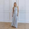 1011 Summer European and American New Knitted Casual and Comfortable Long Dress Sleeveless Solid Color Slim-fitting Temperament Dress