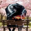 Black Panther Moonlit Storm Umbrella: Automatic Opening & Closing, Outdoor Travel Accessory, Lightweight and Durable