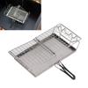 Netzoberfläche Toast-Grillrost Faltbarer Brotgrillkorb Camping-Toaster Outdoor-Toasten