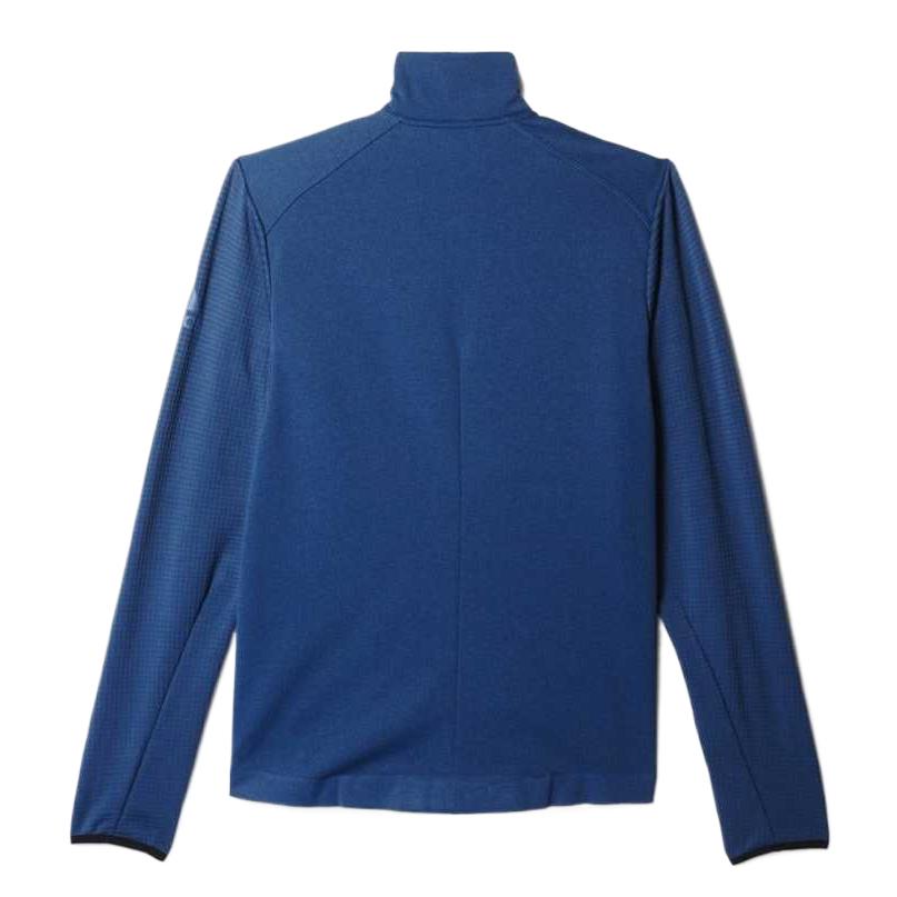 Adidas Clmht Fleece Comfortable Warm Stand Collar Long Sleeve Jacket Men Jacket Blue AP7269