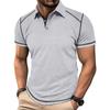 New Summer Men's Short-sleeved Polo Shirt Men's Colour Blocking Lapel Polo Shirt Men's Body Shirt