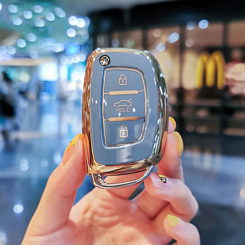 Tpu Flip Key Car Key Case Cover For Hyundai I20 Ix25 Ix35 Ix45 I10 I20 I30 Hb20 Elantra Solaris Sonata Santa Fe Sport Tucson