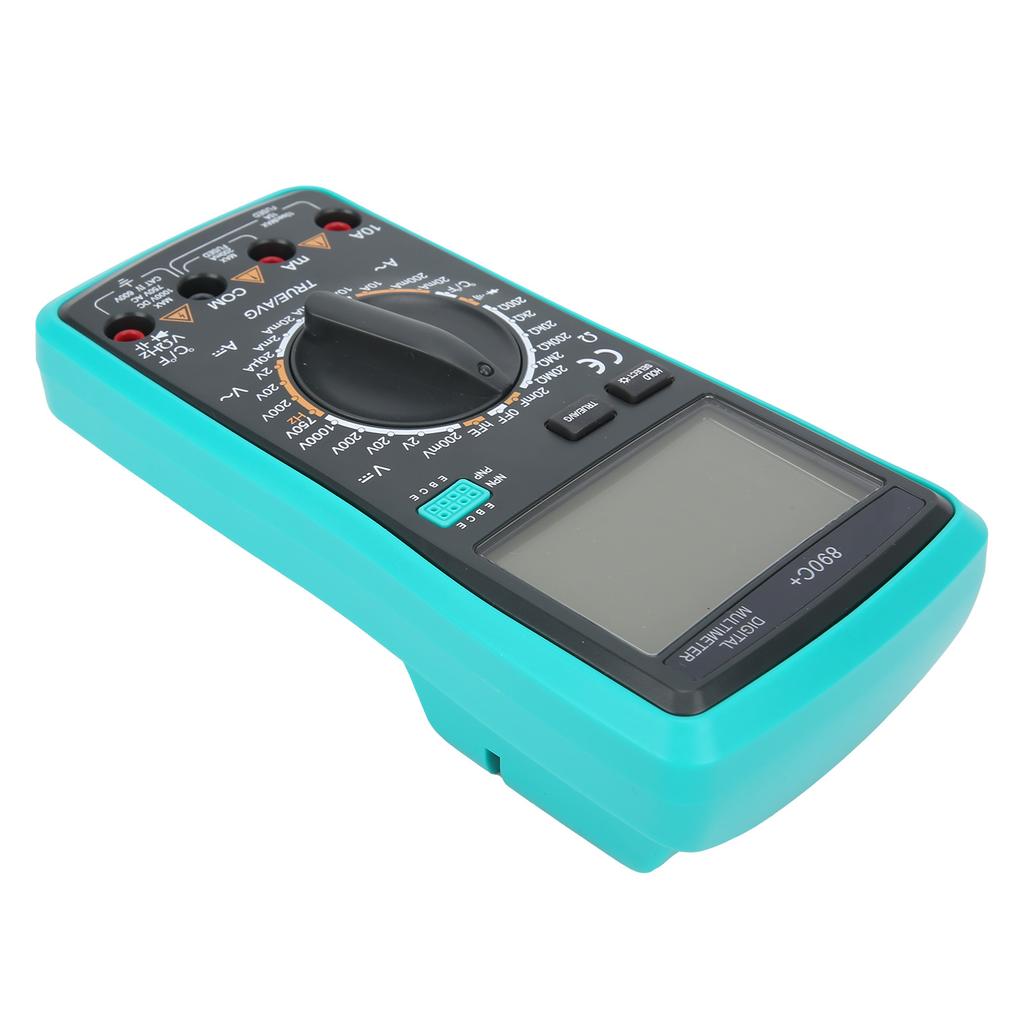 Multimetro Digitale 890C+ con Temperatura Protezione Anti-Bruciatura Automatica Misuratore di Tensione e Corrente