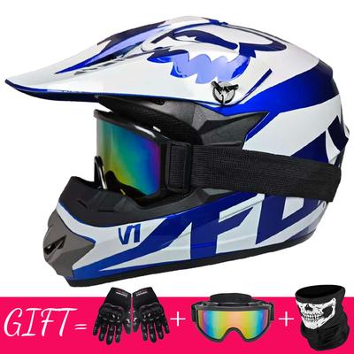 Kids' Multi-Sport Safety Helmet - Dot Certified For Dirt Bikes, Dh Mountain Cycling, Atv & Kart Racing