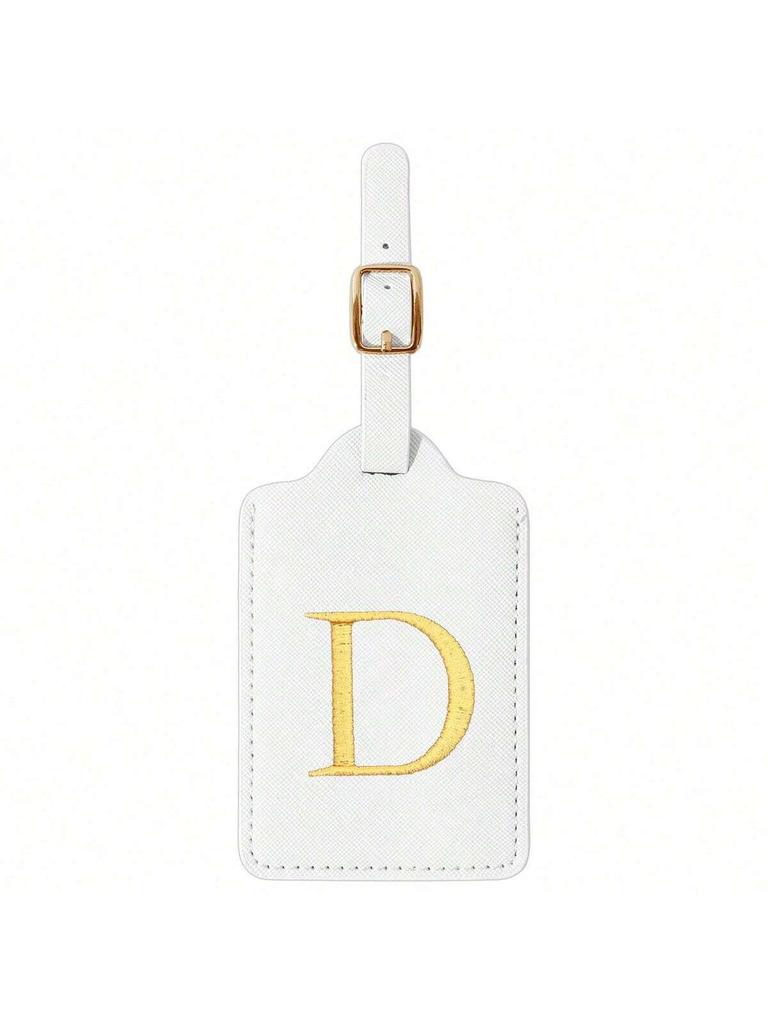 Modischer Koffer mit Buchstabenstickerei, Design mit Sichtschutzklappe, A-Z Buchstaben, unverzichtbares Gepäckidentifikationswerkzeug für Reisen.zwq