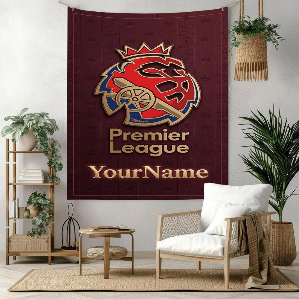 Arsenal Custom Your Name Wall Decor Tapestry Art For Pet Memorial Birthdaywedding Party Backdrop Family Gift