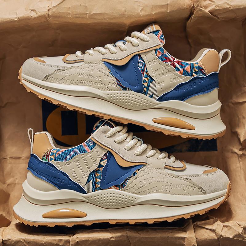 Men's Shoes  Spring New Casual Versatile Comfortable Fashion Trend Niche Non-slip Wear-Resistant Retro Sneakers