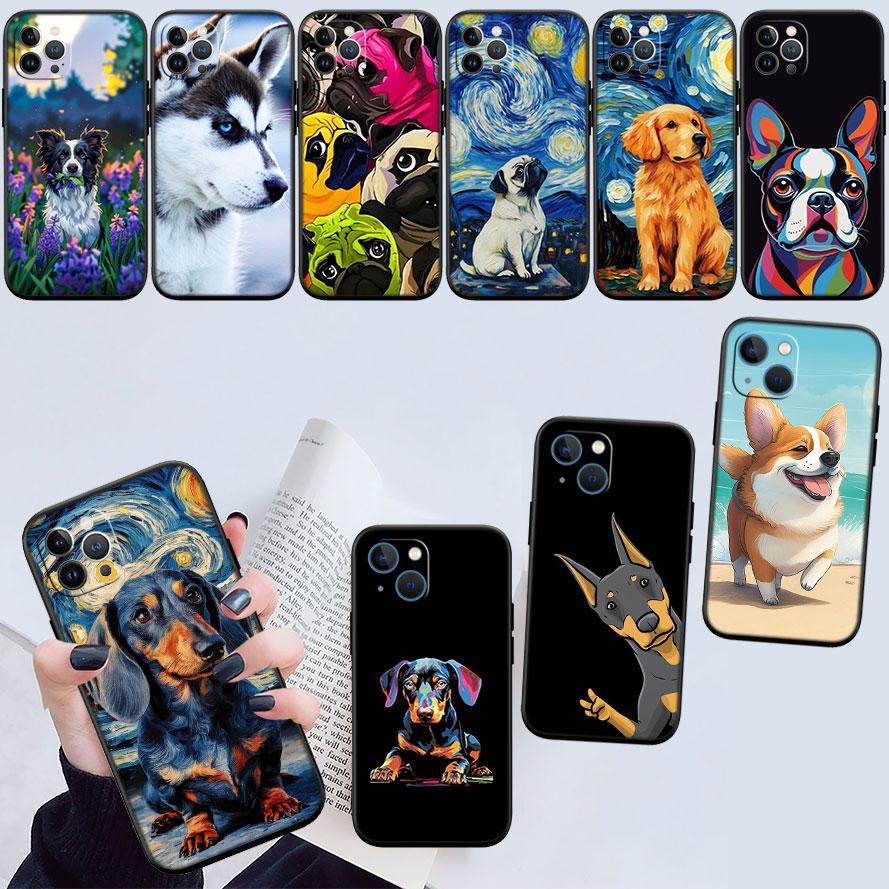 Cute Dog Pug Corgi Beagle Case for Motorola Edge 60 60s 70 G86 G56 G54 E14 G04S G45 G54 G64 S30 S50 X30 X40 X50 Ultra Pro