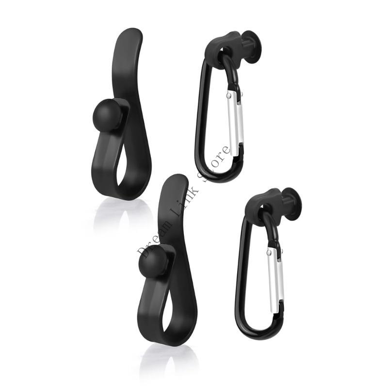 Q1FD Set Of 4 Lightweight Carabiner Clips And Holders Pendant Designed For Hole Bags Perfect For Travel And Hiking
