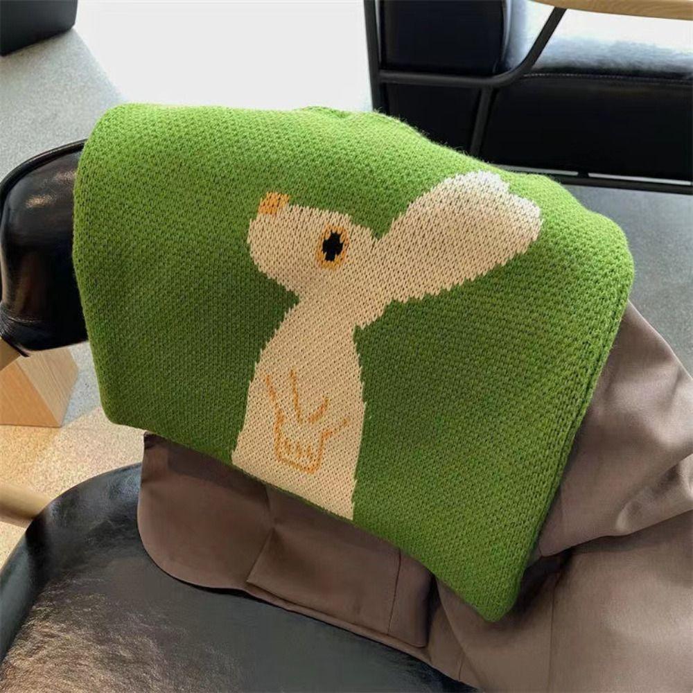 Animal Crochet Bag Handmade Knitted Tote Bag Fashion Rabbit Handbag  Shopping