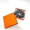 HERMES Claudia Chaine d'Ancrepattern hair accessories Shush Cashmere Black/White