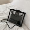 Pvc Small Shoulder Bag With Chain Strap For Daily Casual Wear