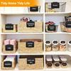 10PCS Basket Labels Clip On Detachable Basket Label Kitchen Food Storage Classification Labels Price MultiFunctional Label Clips