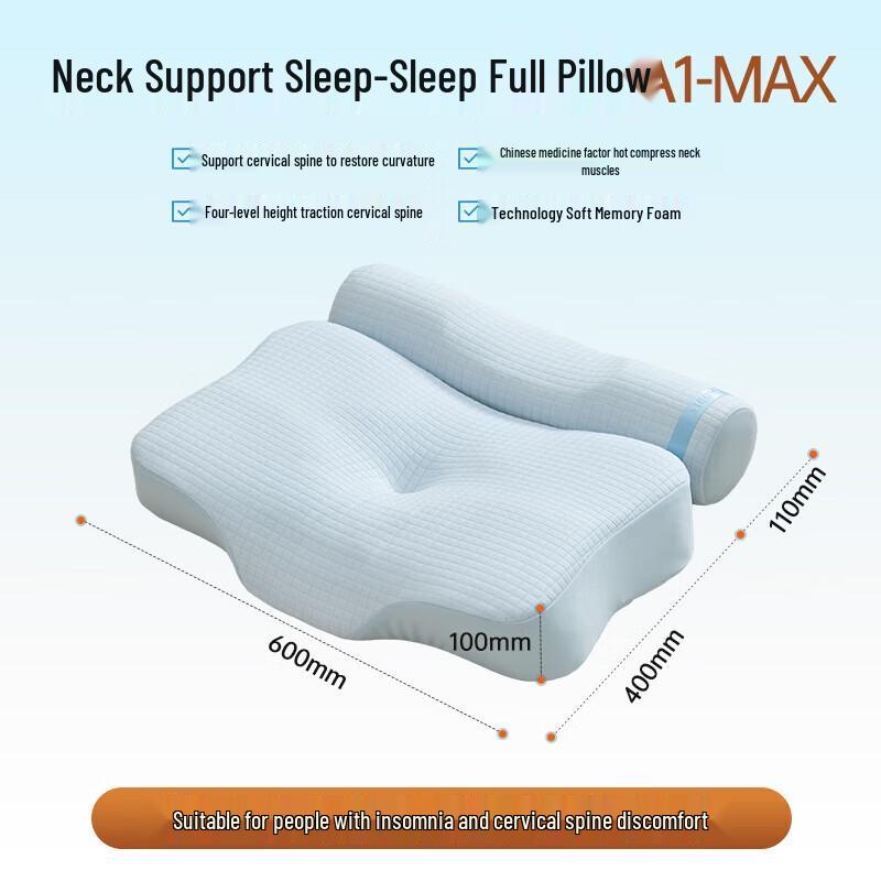 CLORIS Herbal Cervical Traction Massage Pillow with Heat