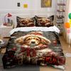 Dog In Festive Attire. Bedding Sets Duvet Cover Sets Duvet Covers Pillowcases(1 * Duvet Cover 2 * Pillowcases Without Duvet Insert)