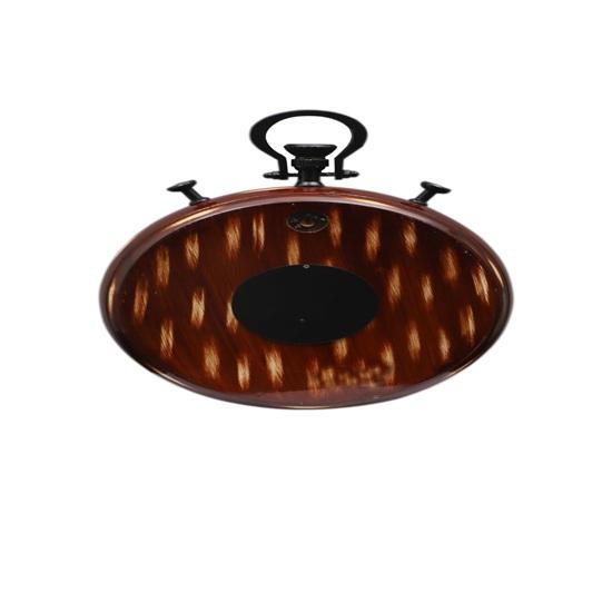 30 Cm Victoria Wall Clock, Vintage Style with Gold-Tone Frames, Brown Wood Frame, 1792 Collection