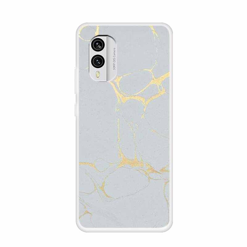 For Nokia X30 5G Case C31 C20 C10 Clear Marble TPU Soft Silicone Print Cover for NOKIA C31 X 30 Transparent Para On for NokiaX30