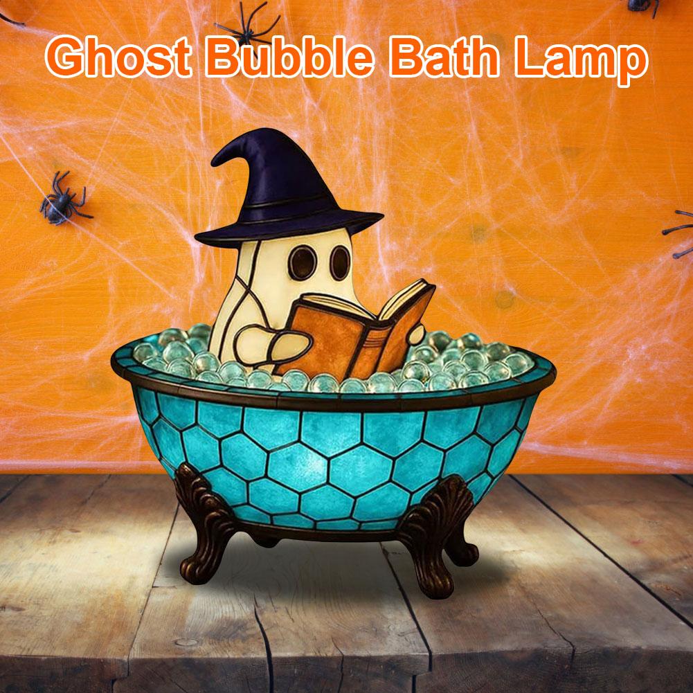 Ghost Bubble Bath Lamp Night Light Ghost-Themed Bathtub Accent Lamp LED Lamp for Halloween Decorations Home Decor