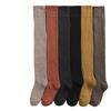 Warm Thigh-high Socks, Women's Over-the-knee Socks, Versatile Loop Socks, Mid-calf with Fleece for Autumn and Winter, High-calf Anti-slip Fleece
