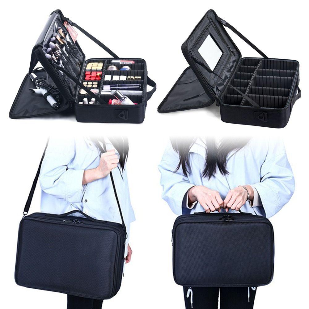 Professional Electrician Storage Bag with Pocket Oxford Cosmetic Case Makeup Storage Box  Women