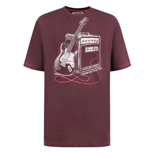 Duke Mens D555 Barnsley Guitar Kingsize T-Shirt