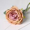 Artificial Rose Flower Big Bloom Fake Silk Rose Flower Realistic Faux Long Stem Rose Bouquet with Leaves for Home Kitchen Party Wedding Decor