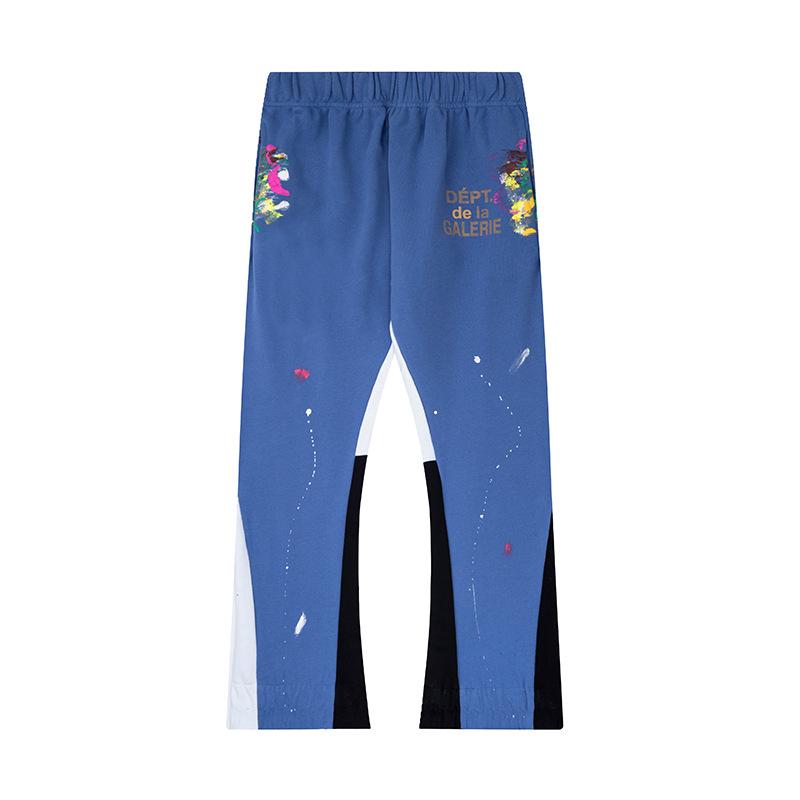 GALLERY DEPT Men's Classic Hand-Painted Splatter Graffiti Cotton Sweatpants