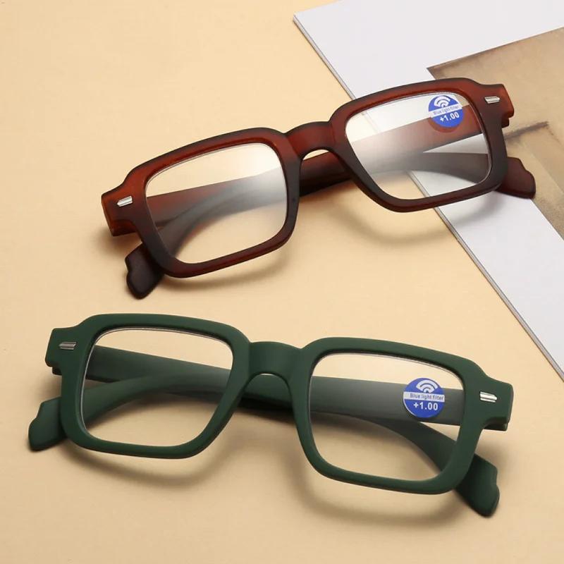 New Square Reading Glasses Fashion Women Man Eyeglasses Versatile Simple Presbyopia Hyperopia Eyewear+1.0+2.0+2.5+3.0+3.5+4.0