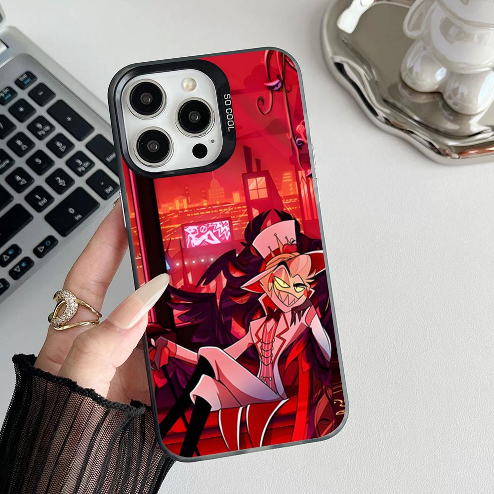 

H-Haz-bins Hotels Phone Case Matte Colored Silver For Iphone 17 16 15 14 Pro 13 12 Air Plus 11 7 8 Max Luxury Cover iPhone 13 Pro