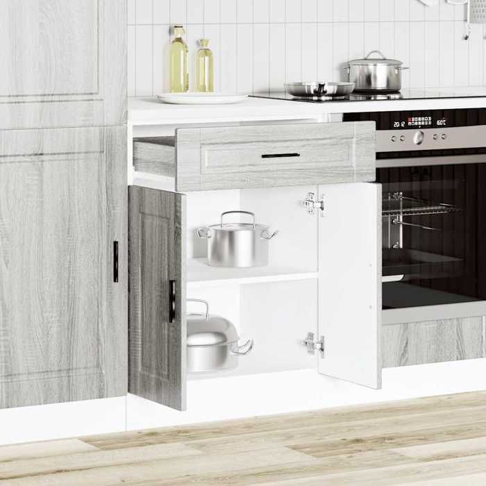 VidaXL Armoire de cuisine Porto sonoma gris bois d'ingénierie 853973
