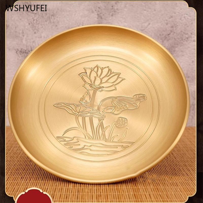 Home furnishings Household fruit tray Supply tray God of Wealth's Wealth Calling Decoration Offering items in front of Buddha