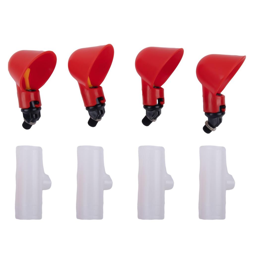 4PCS Water Drinking Cups Chicken Waterer Automatic Poultry Drinkers