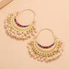 Bohemian Retro Elegant Geometric Earrings: Trendy European & American Style with Exaggerated Personality