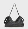 2024 Autumn/Winter Diamond-Patterned Leather Handbag - Trendy Cowhide Shoulder & Messenger Bag for Women