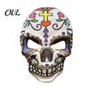 Festival-Kostümzubehör Tag der Toten Totenkopfmaske, Halloween Zucker Vollgesichts-Realistische Maske für Erwachsene Maskenball-Party-Accessoire Cosplay,