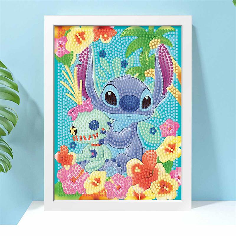 DIY Diamond Painting Kit with Frame,Stitch Full Circle Mosaic 5D DIY Cross Stitch Kit Home Decoration with Frame, Handicraft Hobby Collection