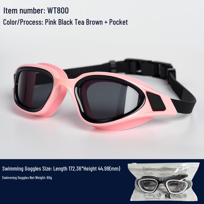 Детские силиконовые противотуманные плавательные очки с профессиональным набором шапочек для плавания