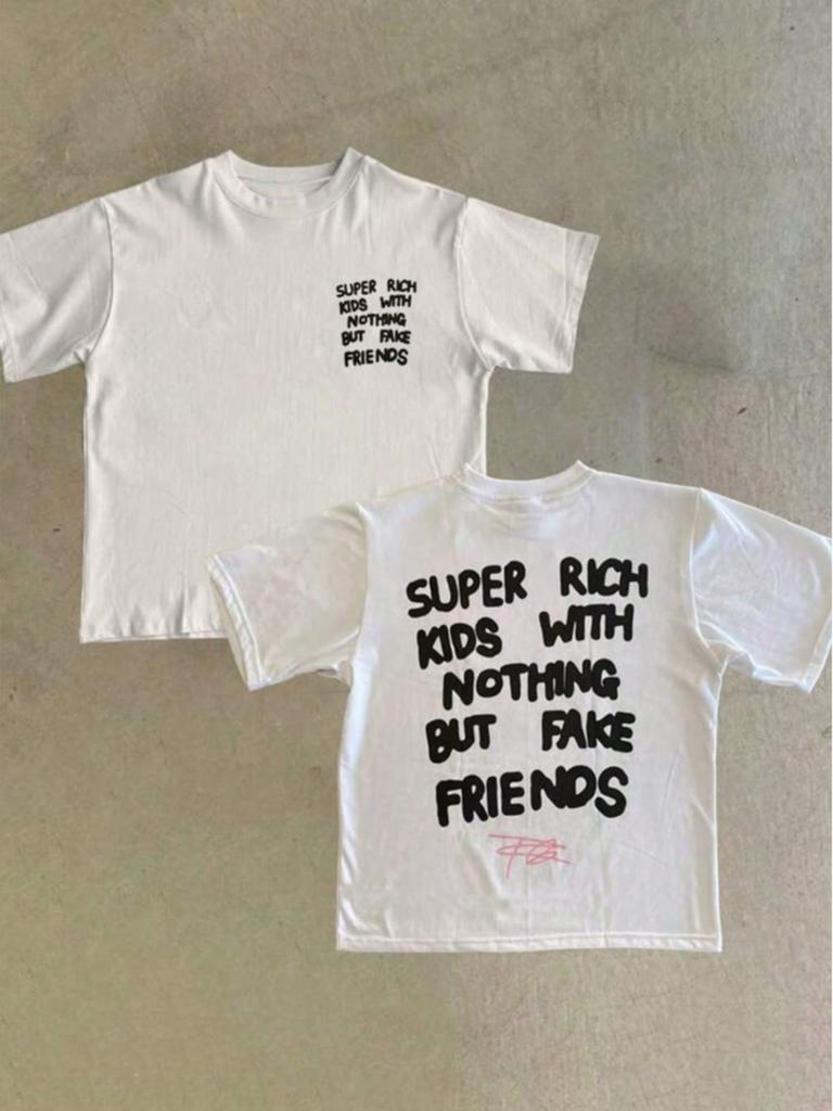 2025 Summer Casual Printed Crew Neck Short Sleeve T-Shirt Summer Student Youth Clothing Men Women Retro Vintage Fashion Tee Tops