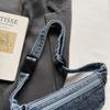 Borsa Mini in Denim Multistrato Retrò Borsa per Cellulare Borsa a Tracolla da Donna