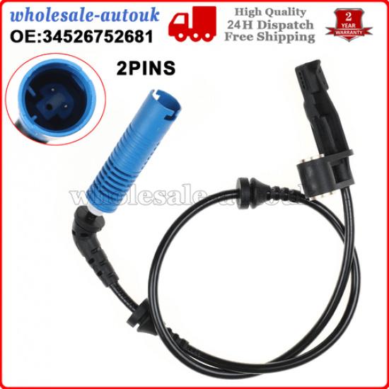 ABS Sensor Front Left ABS Wheel Sensor for BMW 3 Series E46 E85 Z4 34526752681