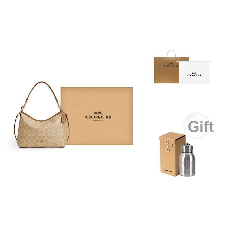Coach Laurel 31 Commuter Large Capacity Detachable Shoulder Strap Tote Bag Women Tote Bag Light-Khaki CR149-IMNLJ