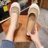 2024Shallow Mouth Casual Woman Shoe Slip-on Round Toe Female Footwear Loafers With Fur Soft New Slip On Summer Moccasin R