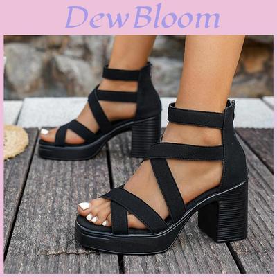Roman Sandals For Women Summer High Heel With Adjustable Tape For Stylish Comfort