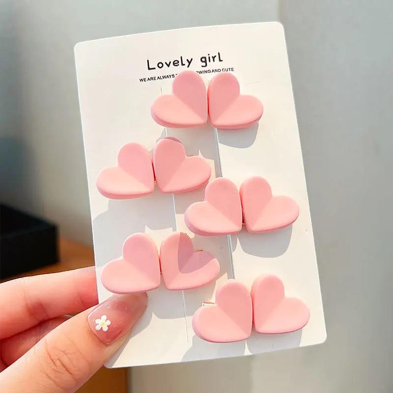 Pink hair clips for girls, girls, girls, clips, broken hair clips Korea ins hair accessories headdress