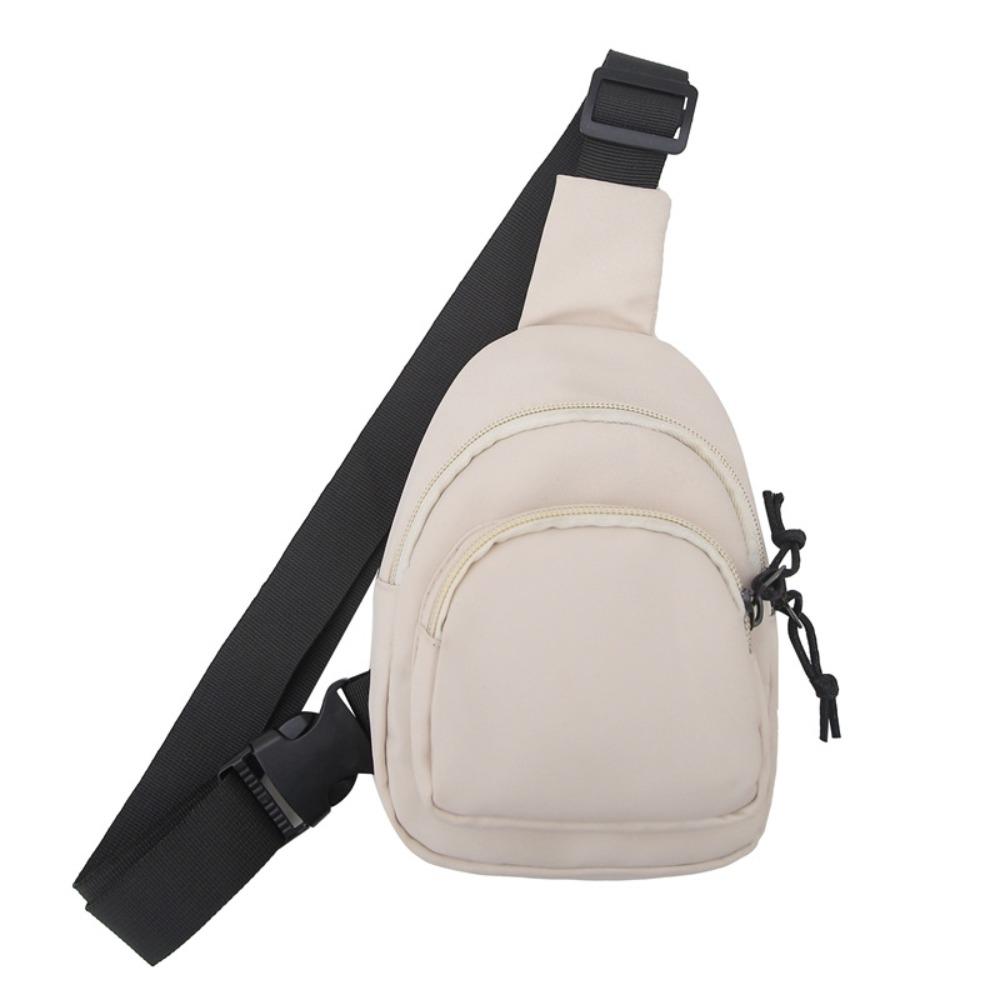 

Nylon Men Crossbody Bag Mini Shoulder Bag Fashion Sports Chest Bag Unisex белый