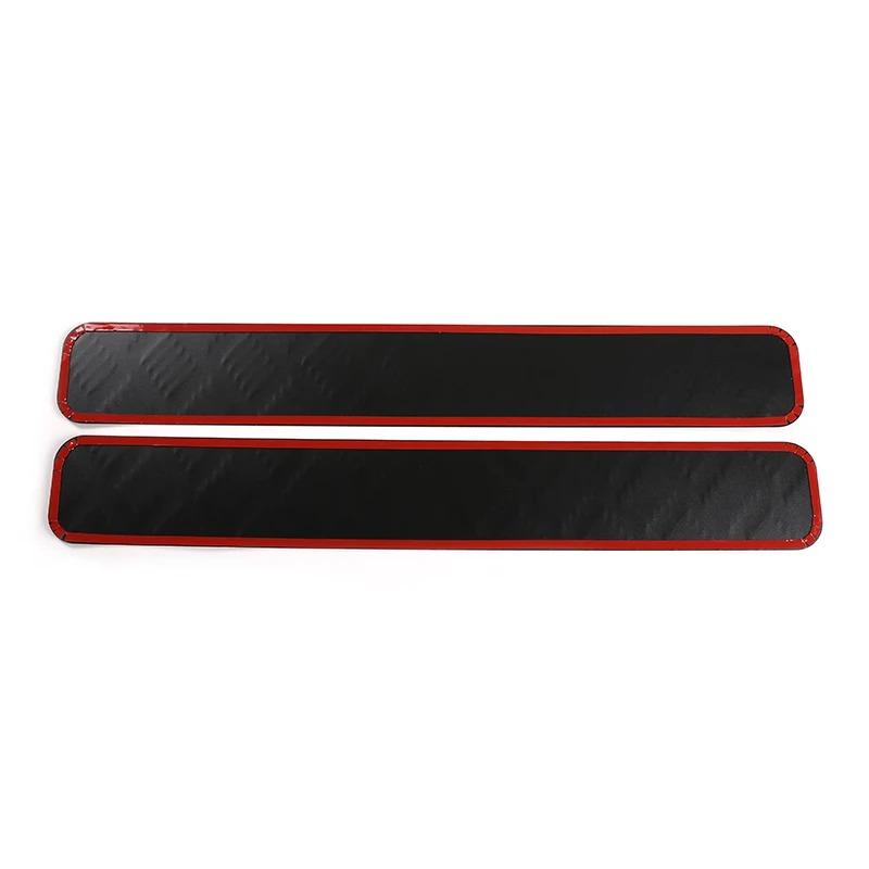 For Land Rover Defender 90 110 130 2004-2018 Aluminum alloy Black Car Front Windshield Lower Trim Panel Sticker Car Accessories