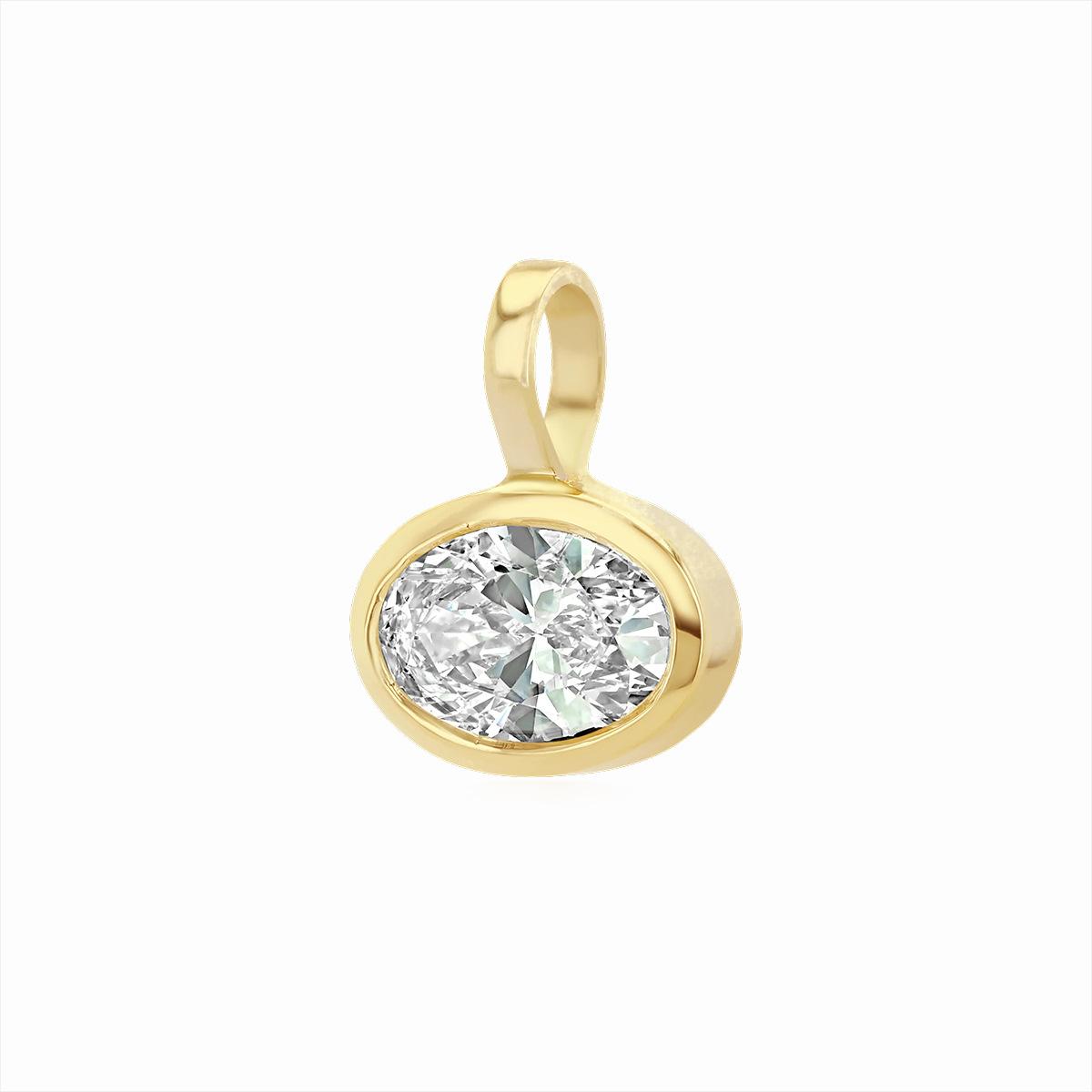 Minimalist Geometric Cubic Zirconia Pendant Copper Gold Plated Zircon Diamond Necklace for Women