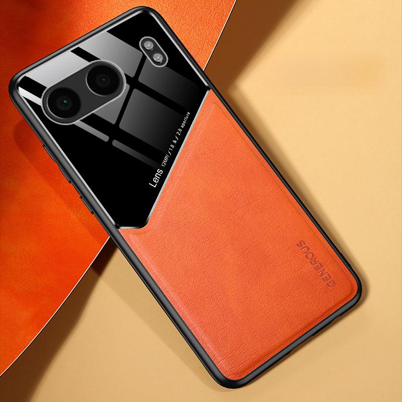 Ledertextur-Hülle für OnePlus Nord 4 5G-Abdeckung mit magnetischem Saughalter für das Auto Coque Fundas Capa